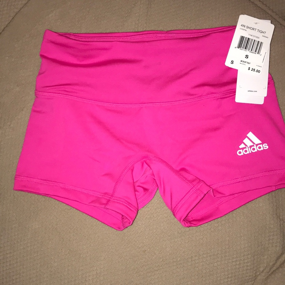 Adidas compression shorts with tags